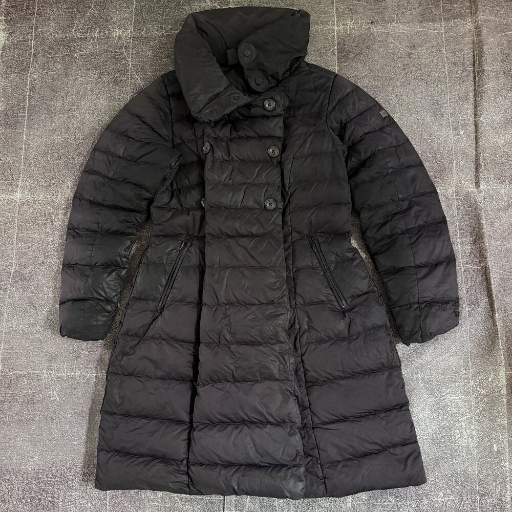 Women's Vintage Y2K The North Face Faded Black 550 Down Parka Puffer Jacket Sz S